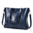 Oil wax Leather Handbag Luxury Hand Bag with Purse Pocket