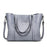 Oil wax Leather Handbag Luxury Hand Bag with Purse Pocket
