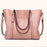 Oil wax Leather Handbag Luxury Hand Bag with Purse Pocket