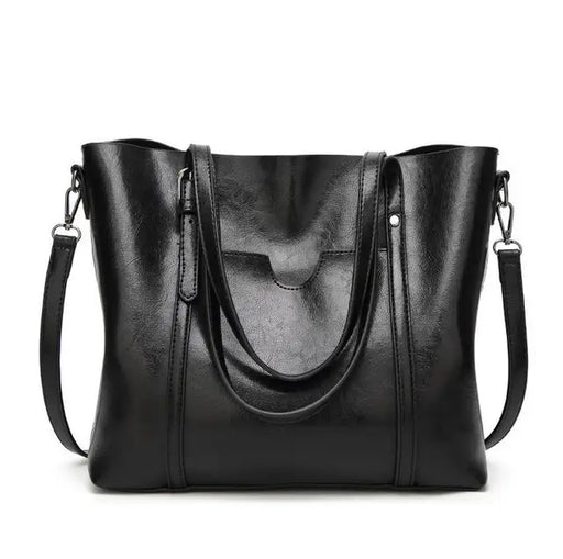 Oil wax Leather Handbag Luxury Hand Bag with Purse Pocket