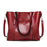 Oil wax Leather Handbag Luxury Hand Bag with Purse Pocket