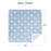 Organic Cotton Patterned Baby Crib Blanket for All Seasons - Warm, Breathable, Super Soft, Thick and Light Weight Quilted Toddler Blanket for Boys and Girls 39''X39'' Large - Blue Snow