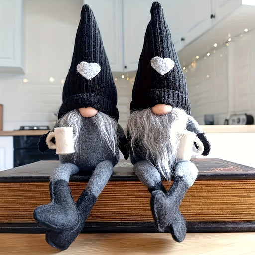 2pcs Fall & Christmas Gnome Home Decor.