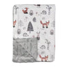 Minky Dot Baby Blanket – Custom Graphics, 30×40cm, All-Season
