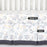4-Piece Space Theme Crib Bedding Set for Boys, Luxury Nursery Bedding Essential Including 1 Padded Comforter, 1 Crib Skirt and 2 Silky Soft Microfiber Crib Sheets, Standard Size, Black