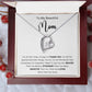 TO MY  BEAUTIFUL  MOM - HAPPY MOTHER'S DAY - FOREVER LOVE NECKLACE