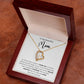 TO MY  BEAUTIFUL  MOM - HAPPY MOTHER'S DAY - FOREVER LOVE NECKLACE