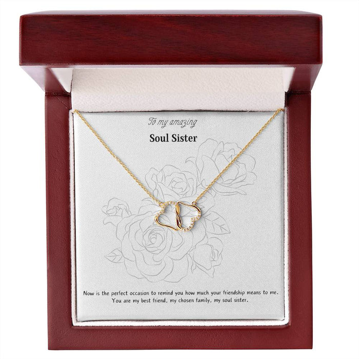 Solid Gold Everlasting Love "Soul Sister" Necklace