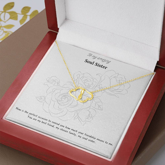 Solid Gold Everlasting Love "Soul Sister" Necklace