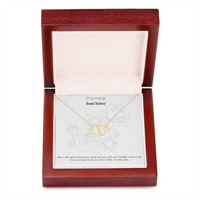 Solid Gold Everlasting Love "Soul Sister" Necklace