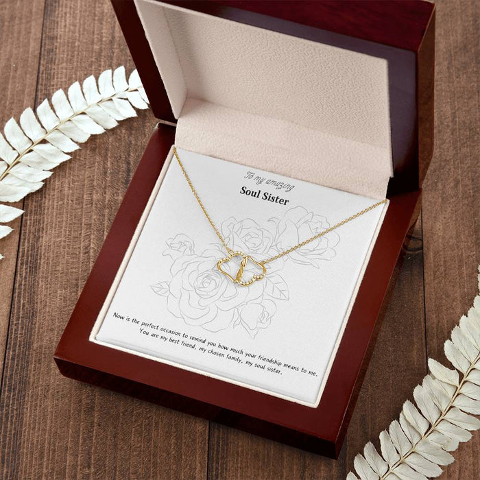 Solid Gold Everlasting Love "Soul Sister" Necklace
