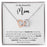 TO MY MOM - HAPPY MOTHER'S DAY - INTERLOCKING HEARTS NECKLACE