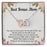 TO MY BONUS MOM - MOTHER'S DAY BEST GIFT - INTERLOCKING HEARTS NECKLACE