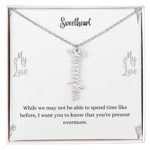Personalized Vertical Name Necklace