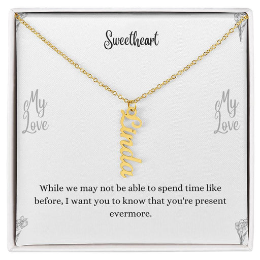 Personalized Vertical Name Necklace