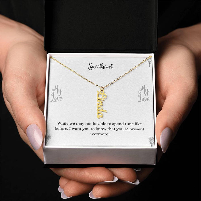 Personalized Vertical Name Necklace