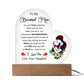 TO MY BEAUTIFUL MOM - HAPPY MOTHER'S DAY - ACRYLIC HEART PLAQUE