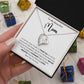 TO MY  BEAUTIFUL  MOM - HAPPY MOTHER'S DAY - FOREVER LOVE NECKLACE
