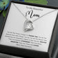 TO MY  BEAUTIFUL  MOM - HAPPY MOTHER'S DAY - FOREVER LOVE NECKLACE