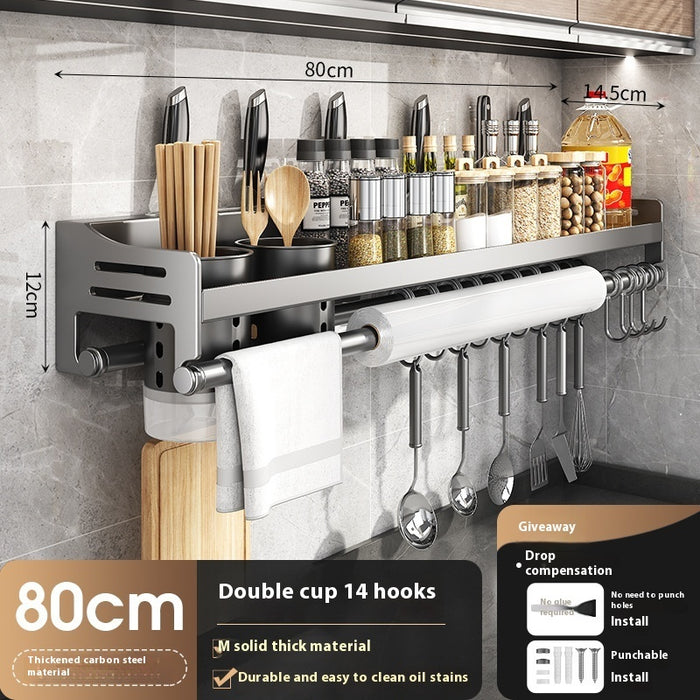 Kitchen Wall-Mount Storage Rack