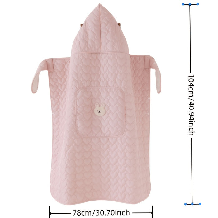 Wearable Heart Quilted Baby Blanket