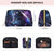Large Travel Makeup Bag - Feathered Wolf Pvc Leather Cosmetic Bags for Women with Zipper, Portable Makeup Pouch Skincare Bag Toiletry Bag for Women