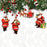 27-Piece African American Santa Claus Christmas Ornament Set.