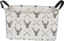 Rectangular Storage Bin Shelf Basket Canvas Fabric Toy Box,Waterproof Coating Nursery Hamper with Handles,Gift Basket for Home,Office,Clothes,Books(Deer)