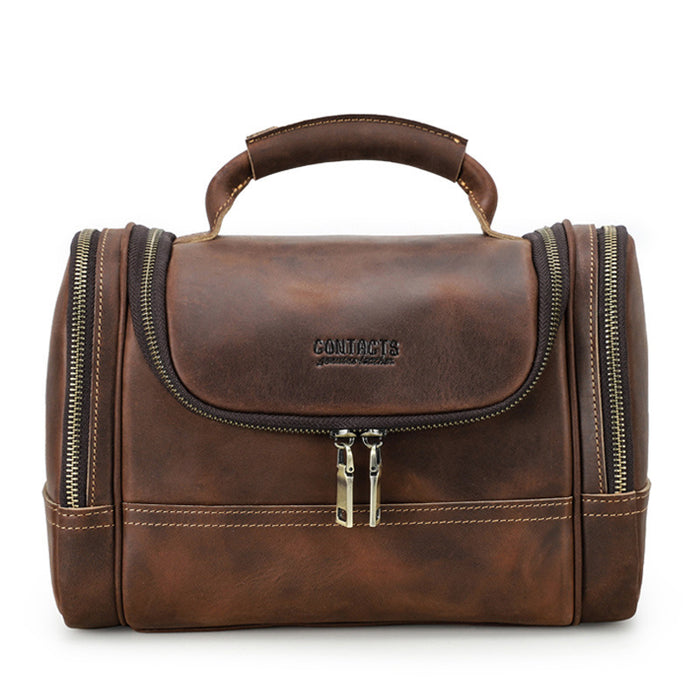 Vintage Genuine Cowhide Leather Multi-Purpose Travel