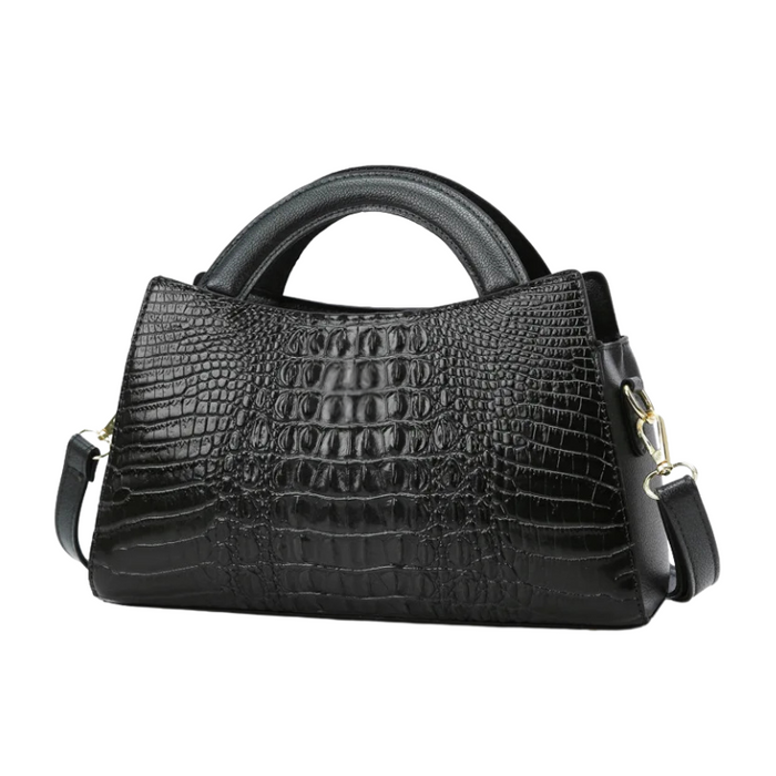 Shanti Roze Pattern Leather Handbag