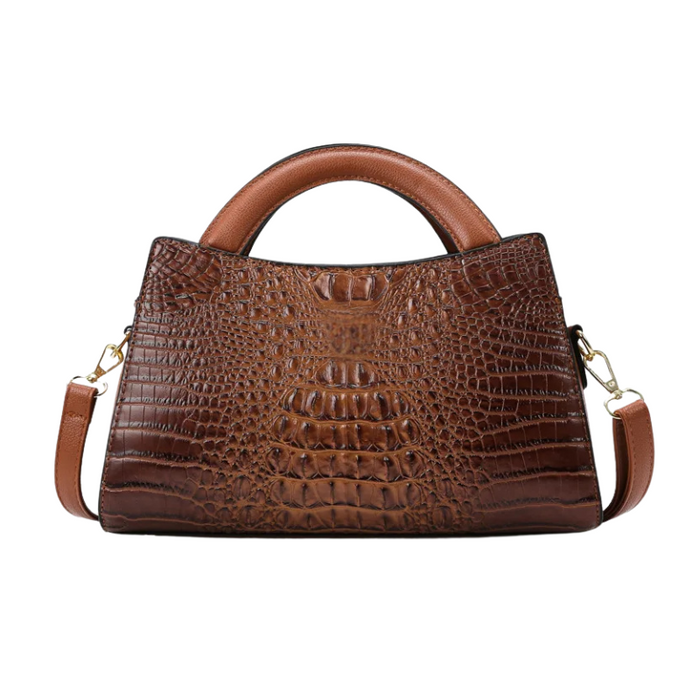 Shanti Roze Pattern Leather Handbag