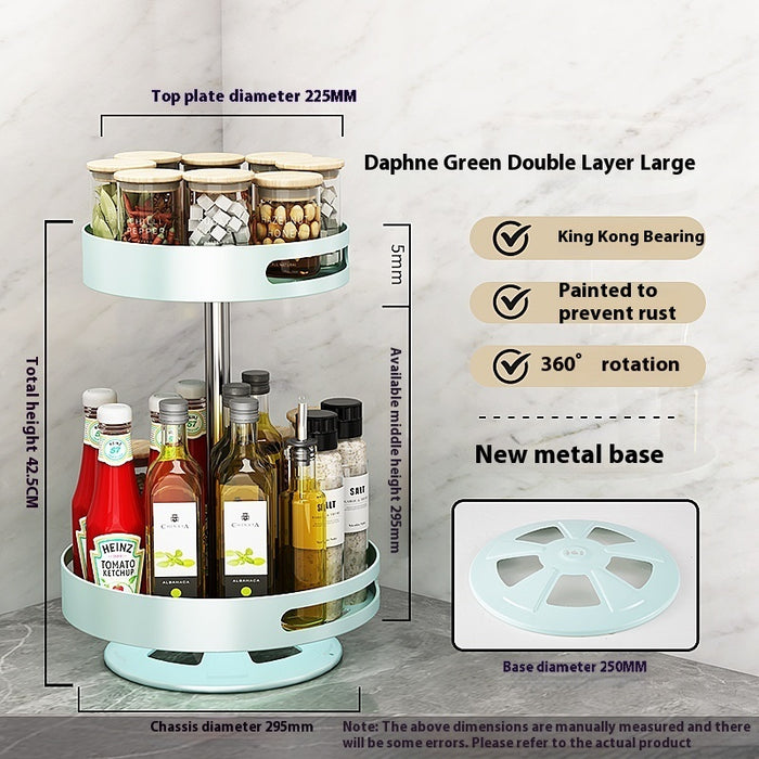 Rotating Double-Layer Seasoning Rack