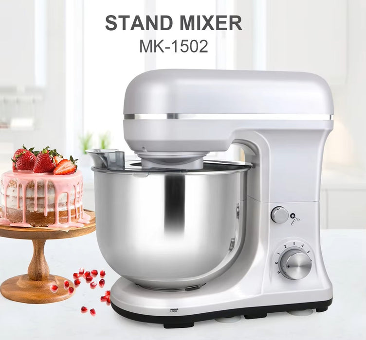 4.7L Electric Stand Mixer – 300W Tilt-Head Kitchen Mixer with 8 Speeds & Stainless Steel Bowl