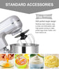 4.7L Electric Stand Mixer – 300W Tilt-Head Kitchen Mixer with 8 Speeds & Stainless Steel Bowl