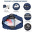 Large Women Travel Duffle Bag, Weekender Bags for Women with Shoe Navy