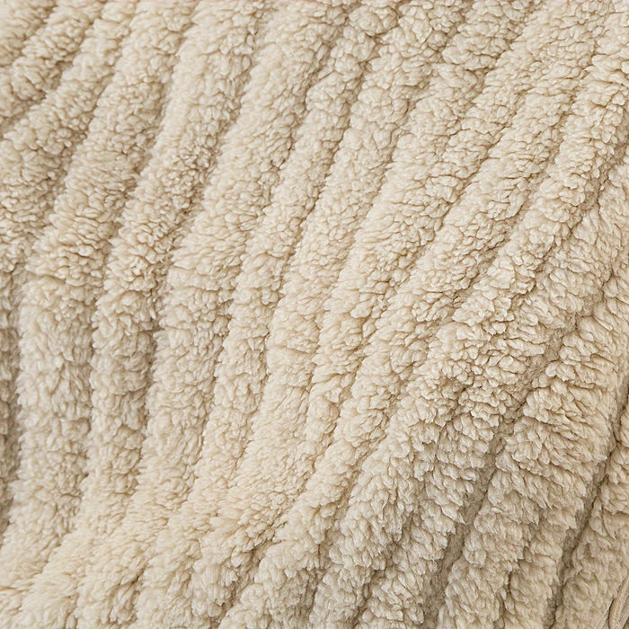 Soft Baby Blanket with Khaki Stripes