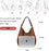 Hobo Bags for Women Faux Leather Shoulder Bag Large Crossbody Bags with 2 Compartments