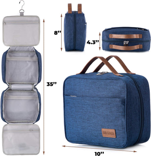 Premium Travel Toiletry Bag for Women, TSA Approved Hanging Toiletry Bag for Men, Makeup Bag, Travel Makeup Bag, Cosmetic Bag, Makeup Organizer Bag, Makeup Travel Bag for Toiletries