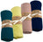Organic Muslin Baby Boy Girl Unisex Swaddle Blankets 4 Pack Receiving Blankets Solid Teal, Lime, Taupe, Navy