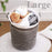 Waterproof Fabric Laundry Hamper Collapsible, 22 Inch Tall Grey Thickened Canvas Dirty Clothes Hampers for Bedroom, Kids Room Storage