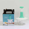 1.5L/2L Manual Vegetable & Garlic Chopper – Stainless Steel Blade, Portable & Easy Clean