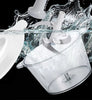 1.5L/2L Manual Vegetable & Garlic Chopper – Stainless Steel Blade, Portable & Easy Clean