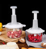 1.5L/2L Manual Vegetable & Garlic Chopper – Stainless Steel Blade, Portable & Easy Clean