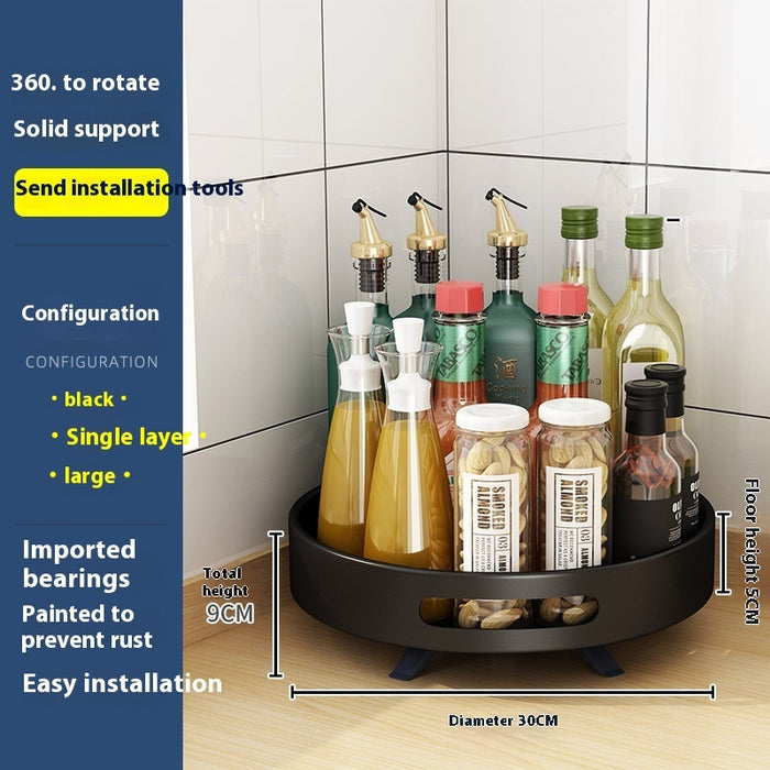 Rotating Double-Layer Seasoning Rack