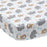 Jungle Fun 3-Piece Crib Bedding Set - Blue, Gray, White