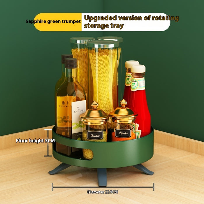 Rotating Double-Layer Seasoning Rack