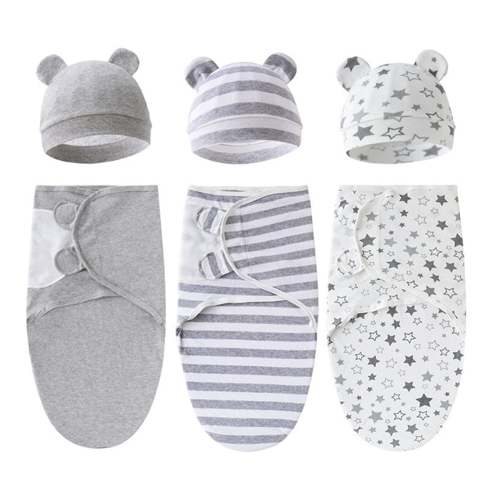Newborn Cotton Swaddle Set