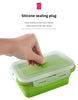 1-3L Silicone Food Container – Leak-Proof, Microwavable & Heatable, Freshness-Preserving Square Container