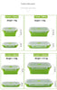 1-3L Silicone Food Container – Leak-Proof, Microwavable & Heatable, Freshness-Preserving Square Container