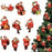 27pcs African American Santa Claus Christmas Ornaments Set.